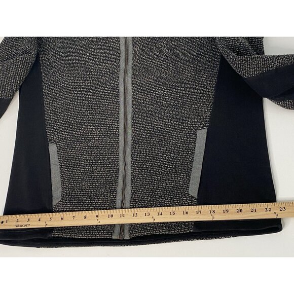 Carbon 2 Cobalt Jacket Mens L Black Gray Nuvola Sherpa Fleece Lined Knit Zip Jac - Picture 13 of 16
